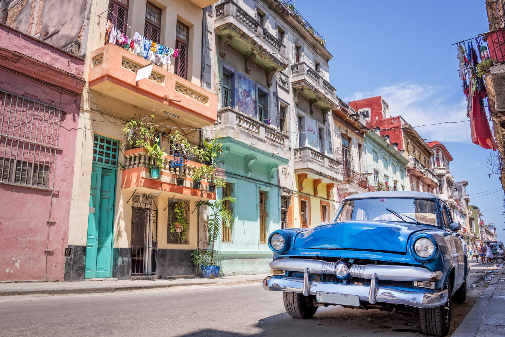 Vintage classic american car in Havana, Cuba