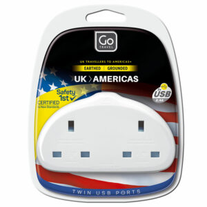 Americas Duo Adapter + Twin USB Charger