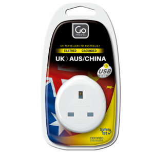 Australia/NZ/China Travel Adapter + USB Charger