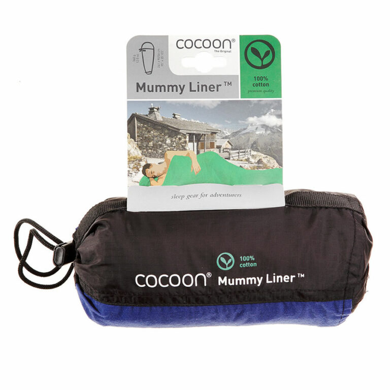 Cocoon Sleeping Bag Liner 100 Cotton Mummy Shape