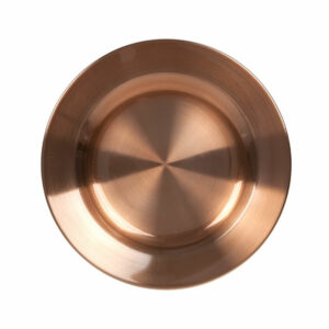 Copper Finish Camping Plate