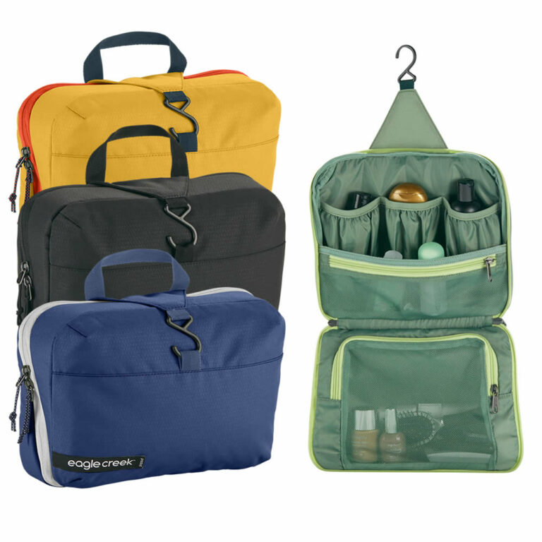 Buy Eagle Creek Reveal Hanging Toiletry Kit Bag UK Black, Sahara Yellow, Mossy Green, Aziome Blue