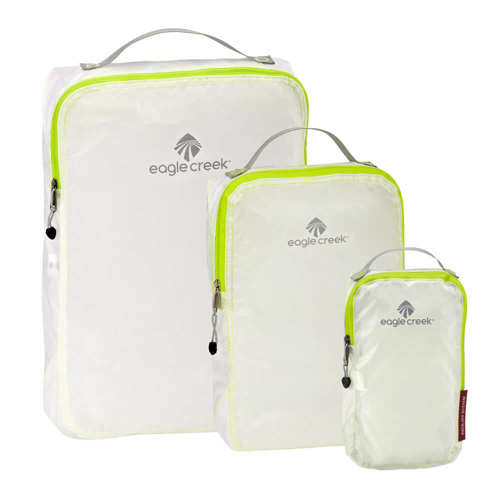 Buy Eagle Creek Specter Packing Cube Set x3 Strobe Green White and Brilliant Blue