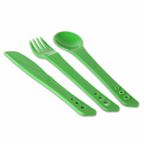 Lifeventure Ellipse Cutlery Set - Green