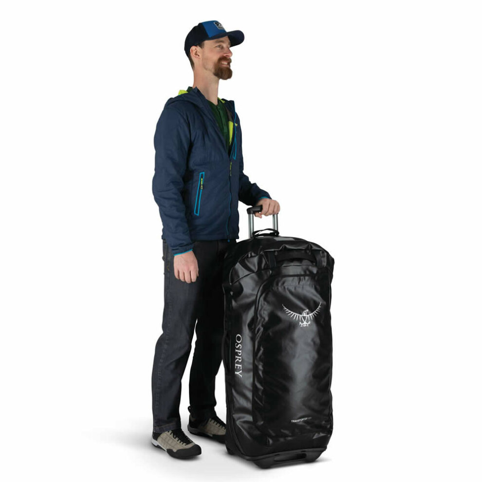 Buy Osprey Transporter Rolling Duffel 120 Litre Black & Venturi Blue