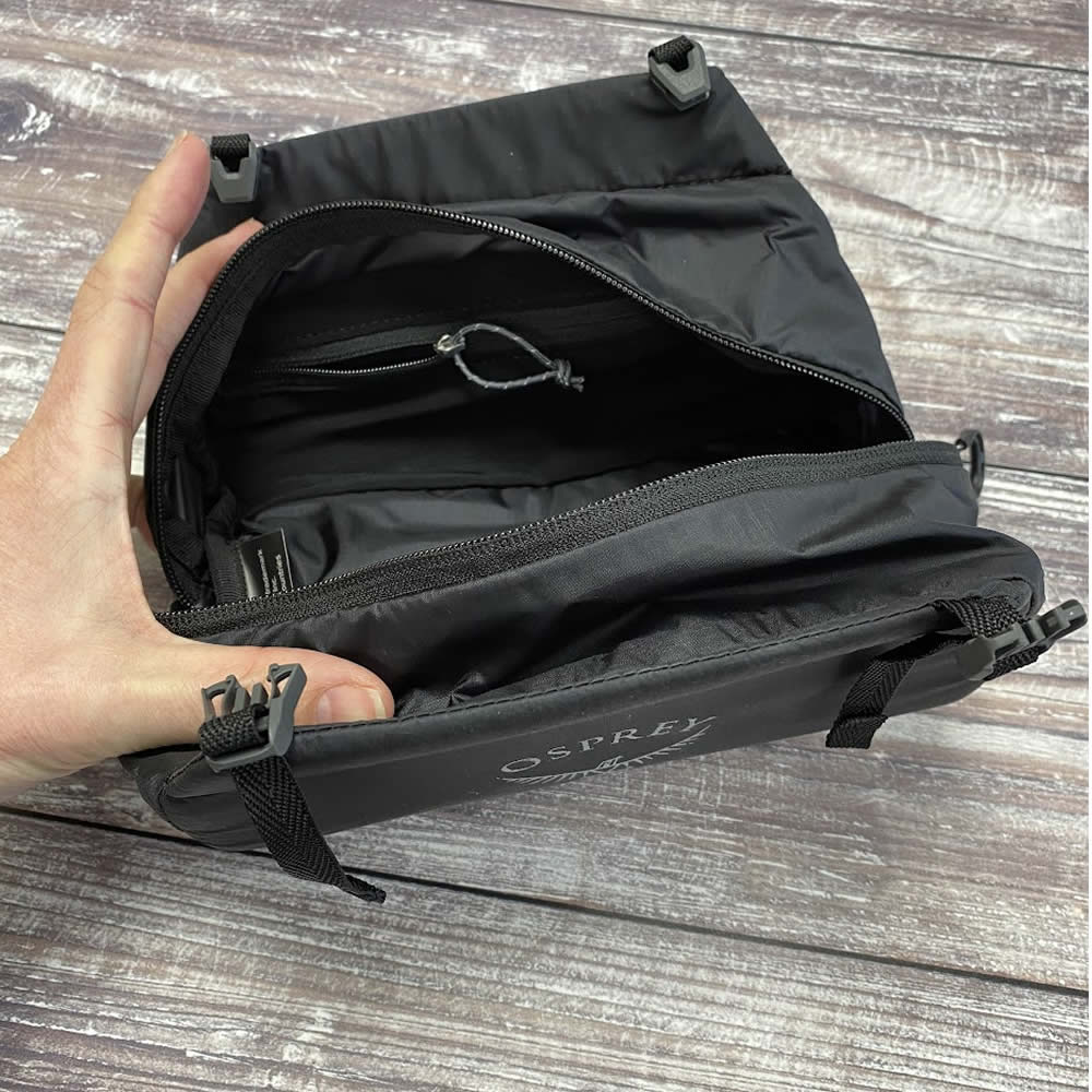 Osprey Ultralight Padded Organizer Schwarz - Leichte Reise-Organizer Für Taschen