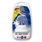 Go Travel UK to Australia/NZ Earthed Travel Adapter