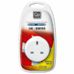 Go Travel UK to Switzerland Travel Adapter