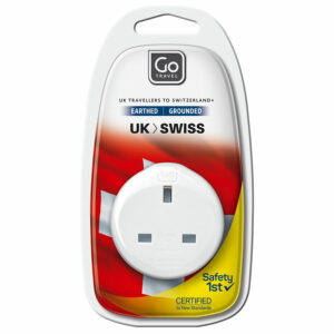 Go Travel UK to Switzerland Travel Adapter