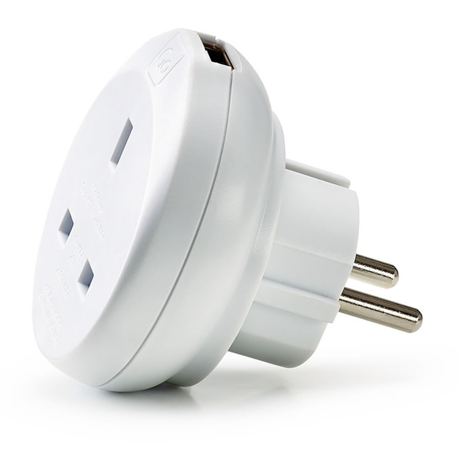 plug adapter with usb port