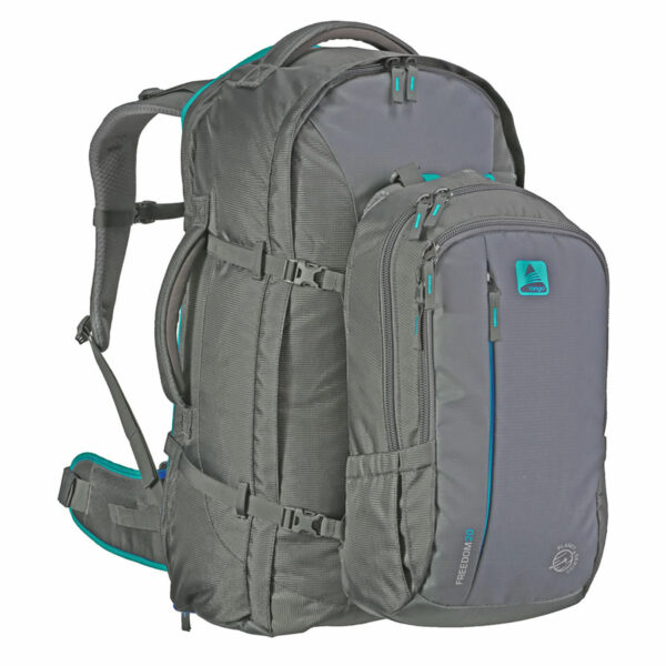 Vango Freedom II 60+20 Travel Backpack - Grey/Teal