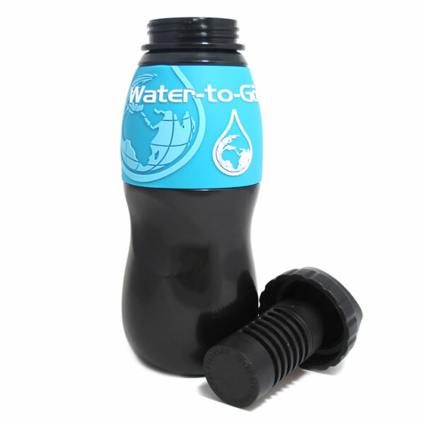 WatertoGo Bottle in Blue 75cl Size Travel Water Purification